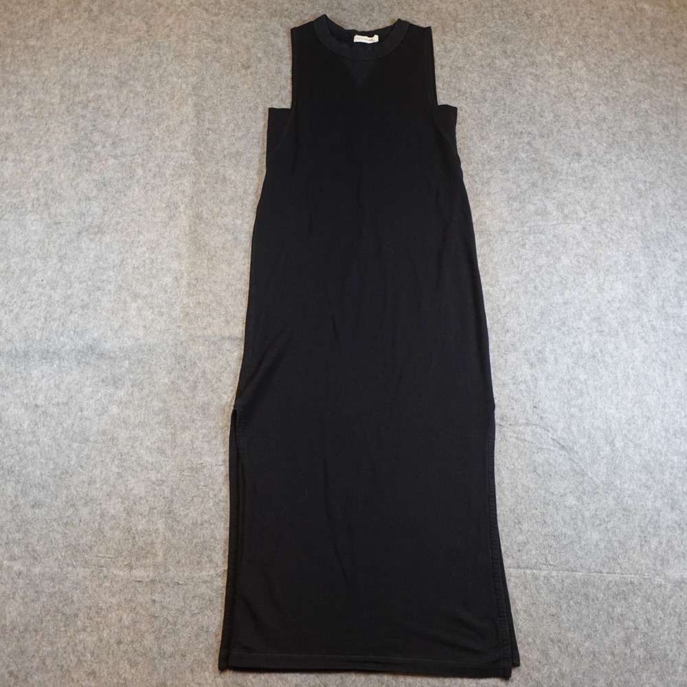 Rag and Bone Dress Women XXS Black Sleeveless Side Slit Maxi Cotton Casual